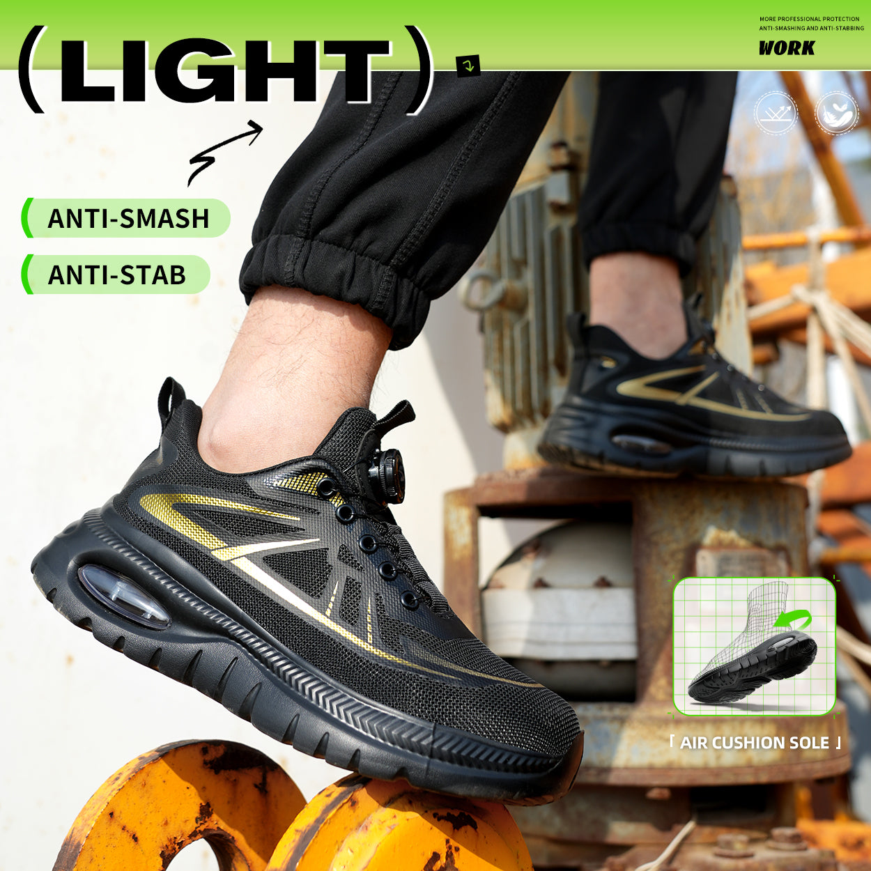 Rotating Buckle Sneaker Safety Shoes(JB-272)