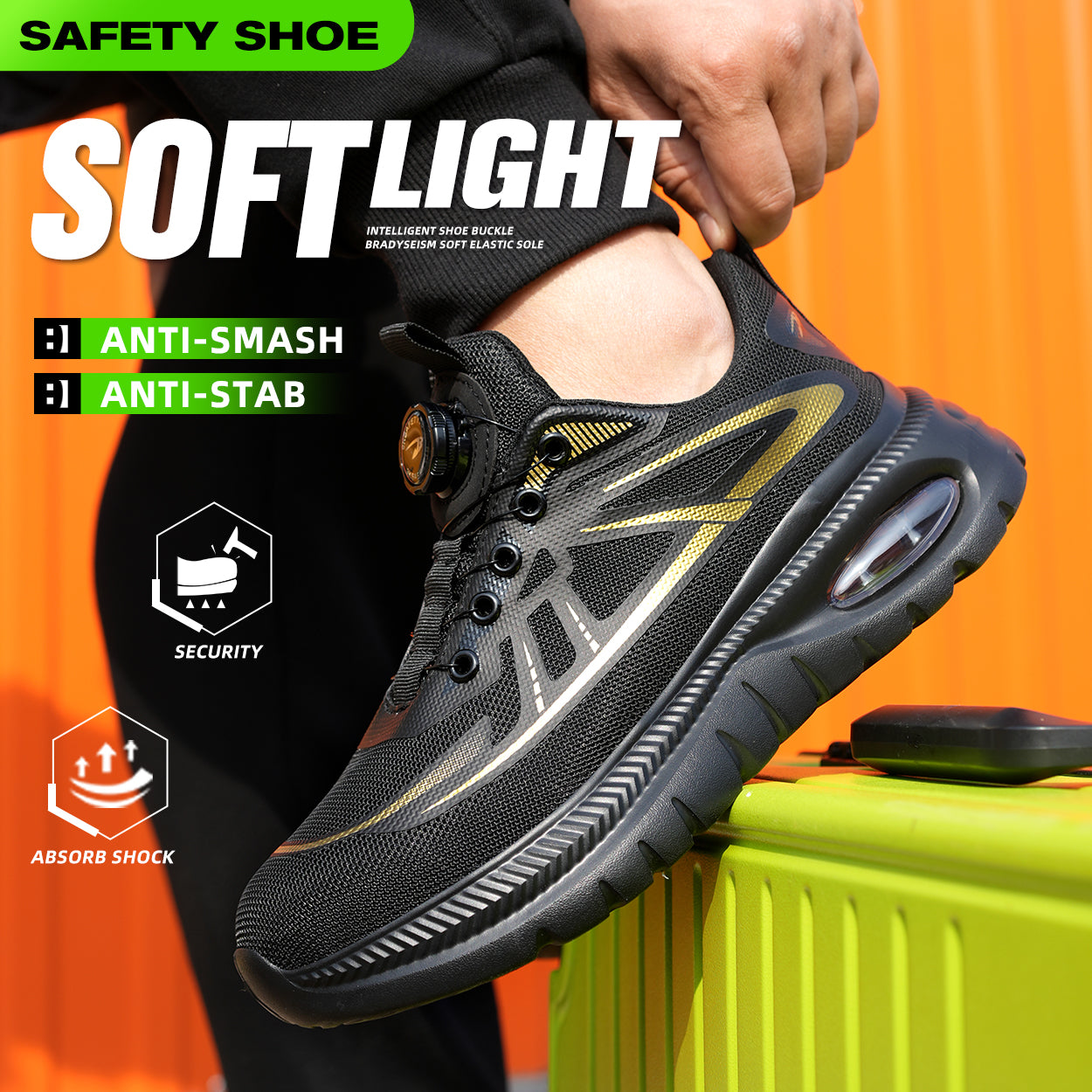 Rotating Buckle Sneaker Safety Shoes(JB-272)