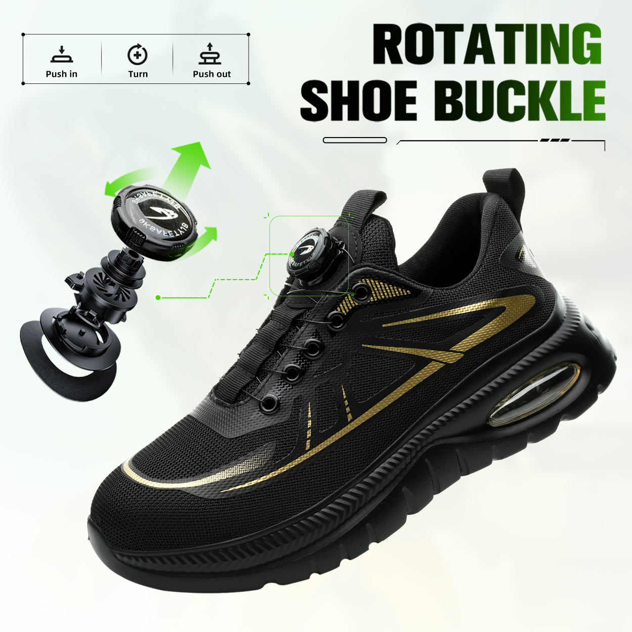 Rotating Buckle Sneaker Safety Shoes(JB-272)