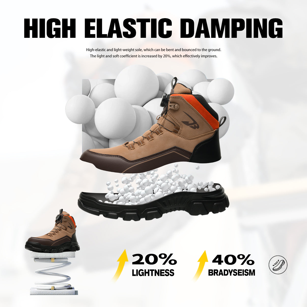Rotating Buckle Mid-Ankle Safety Boots(JB-269）