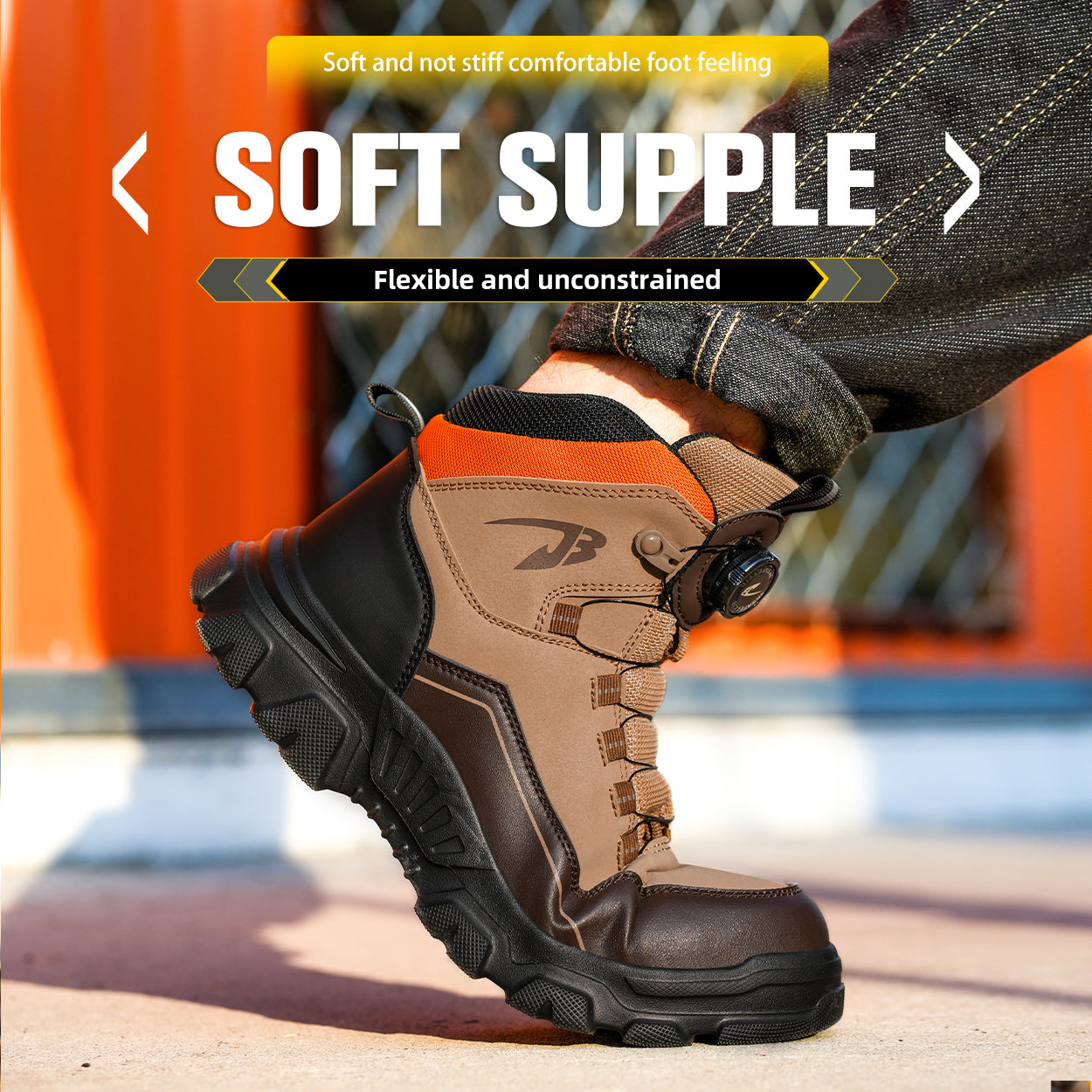Rotating Buckle Mid-Ankle Safety Boots(JB-269）