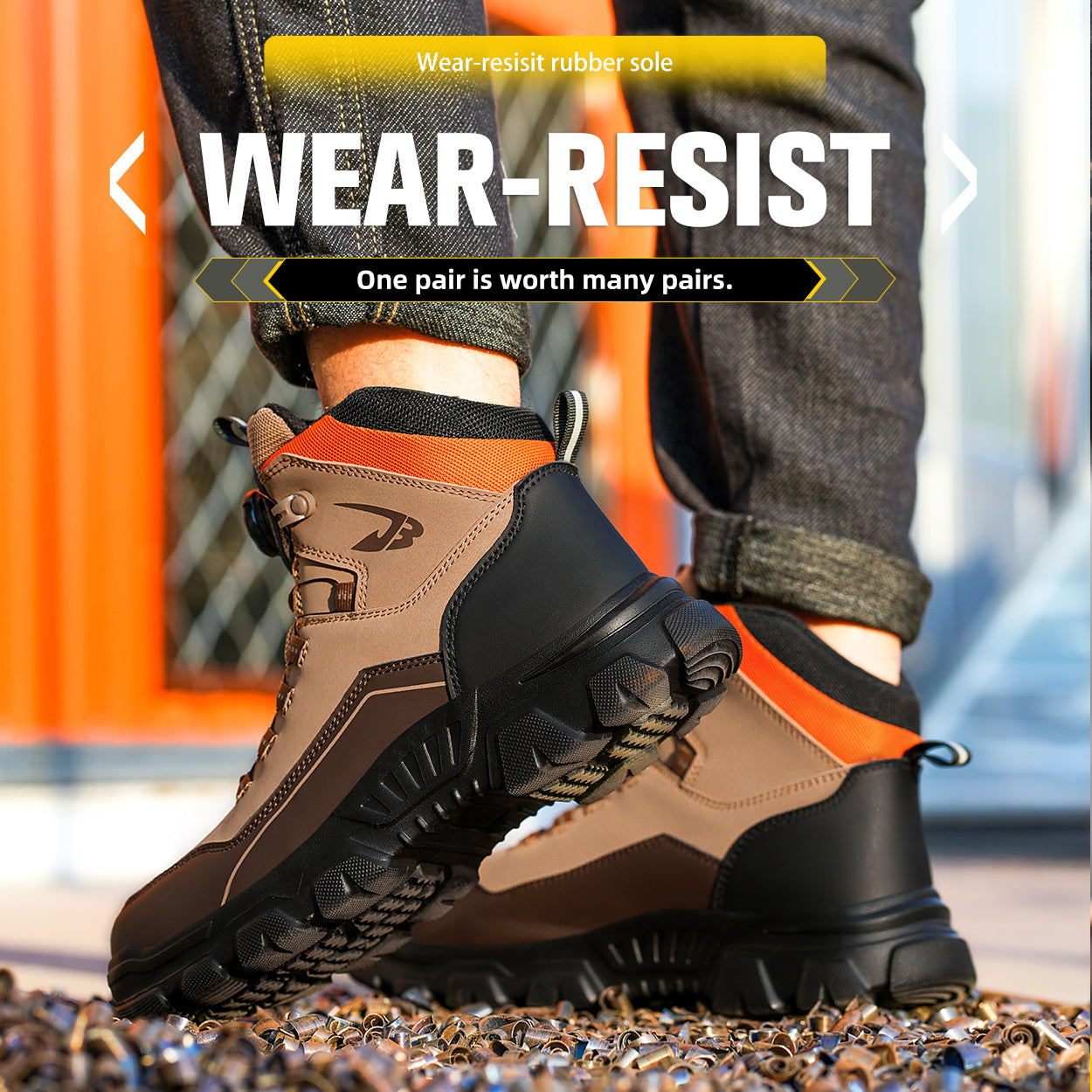 Rotating Buckle Mid-Ankle Safety Boots(JB-269）