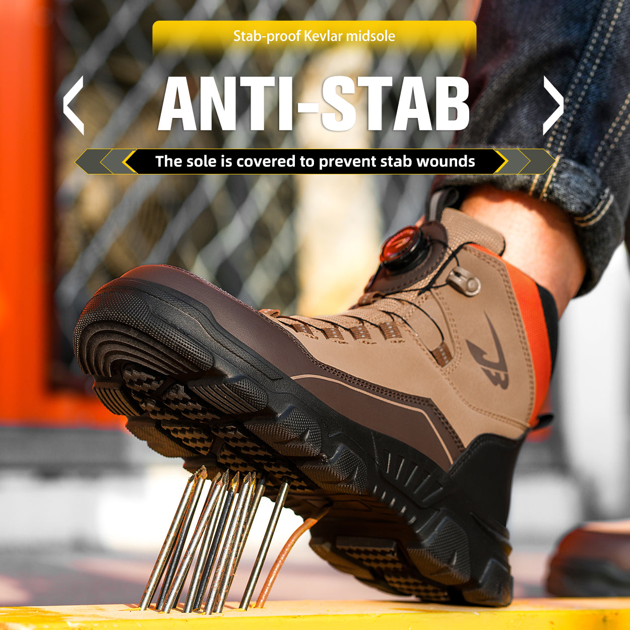 Rotating Buckle Mid-Ankle Safety Boots(JB-269）