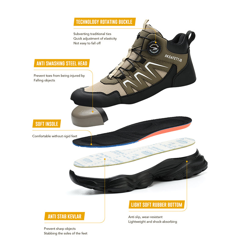 Rotating Buckle Sneaker Safety Boots(JB-852)