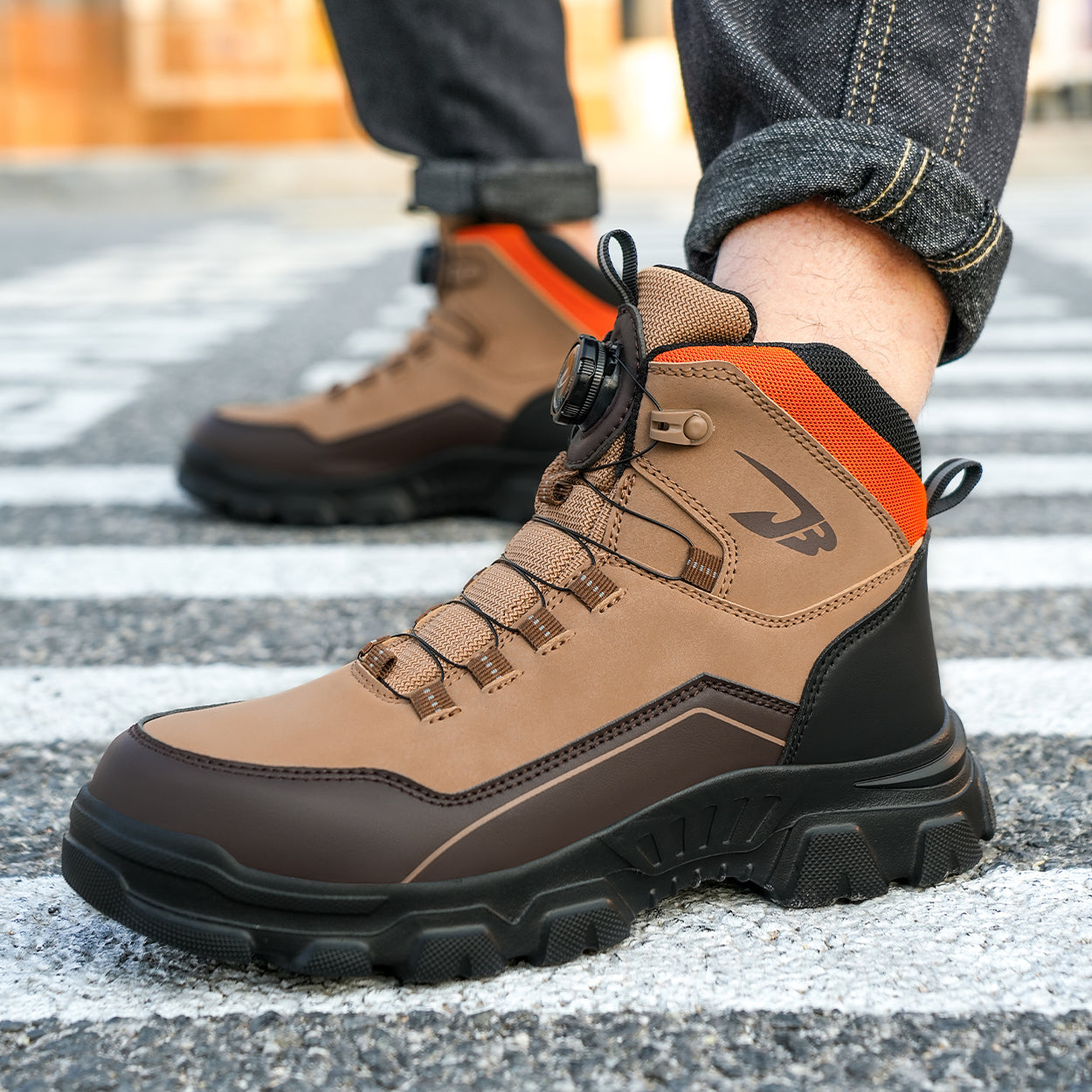 Rotating Buckle Mid-Ankle Safety Boots(JB-269）