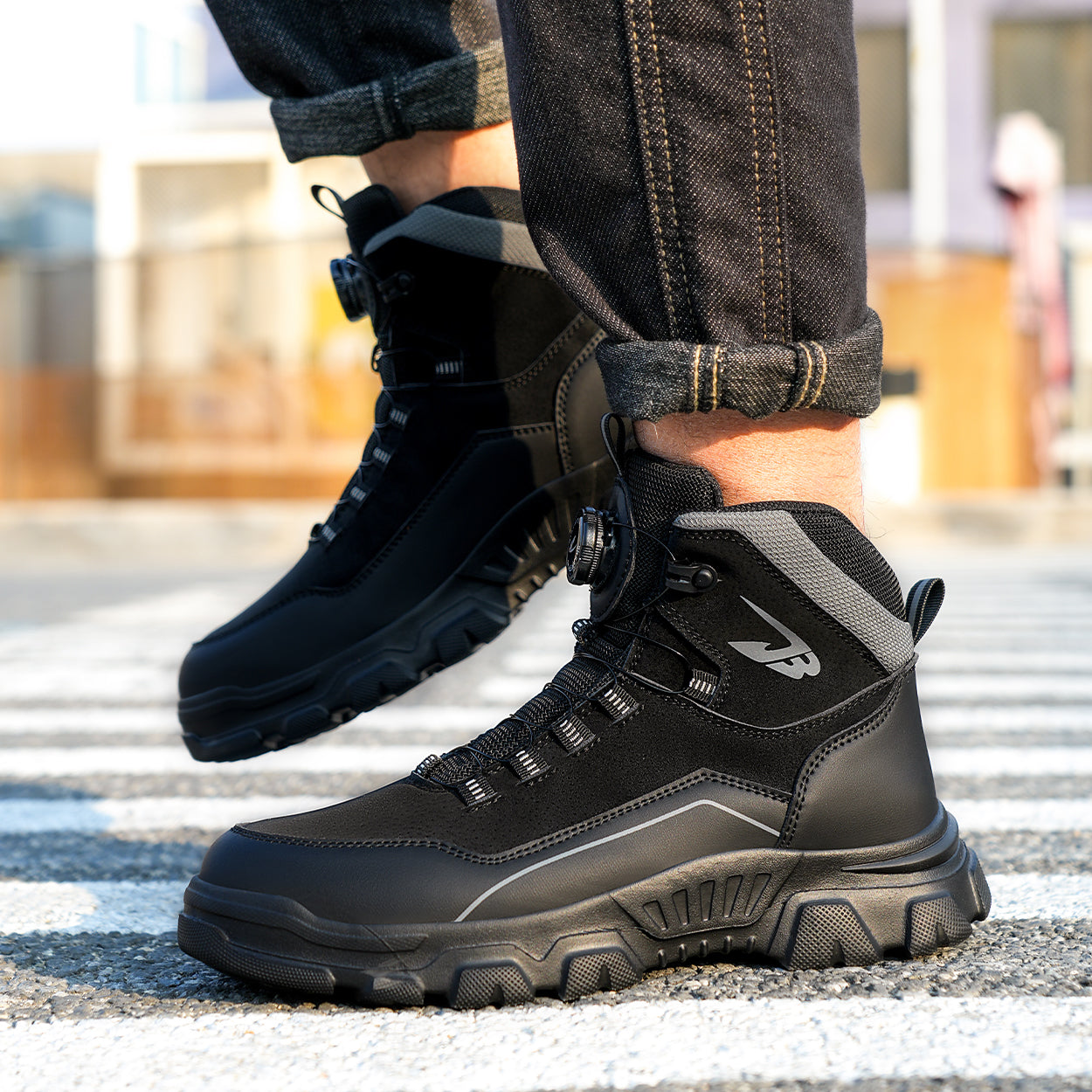 Rotating Buckle Mid-Ankle Safety Boots(JB-269）